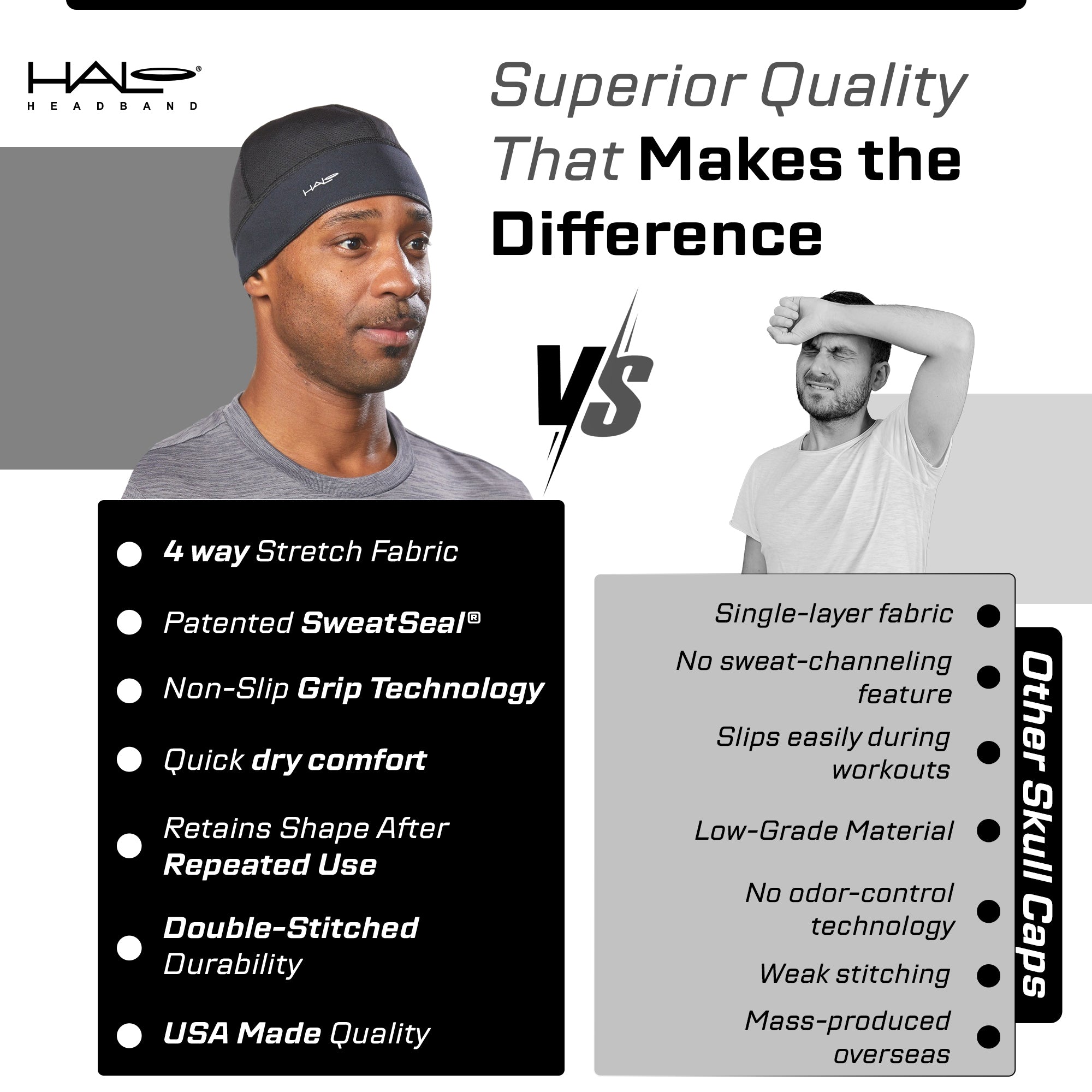 Halo® Skull Caps Made in USA