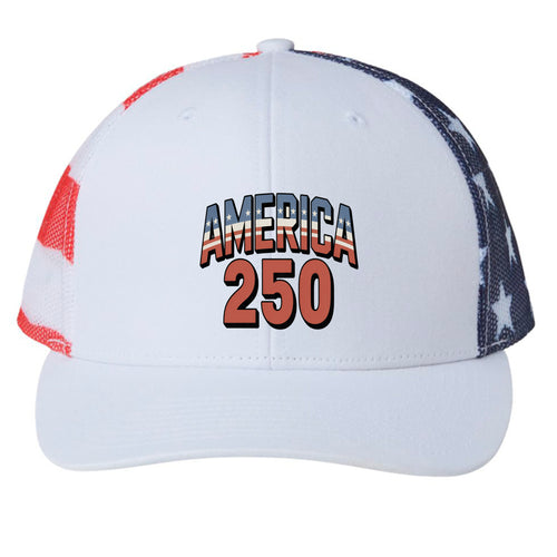 White/ USA Flag - FRONT