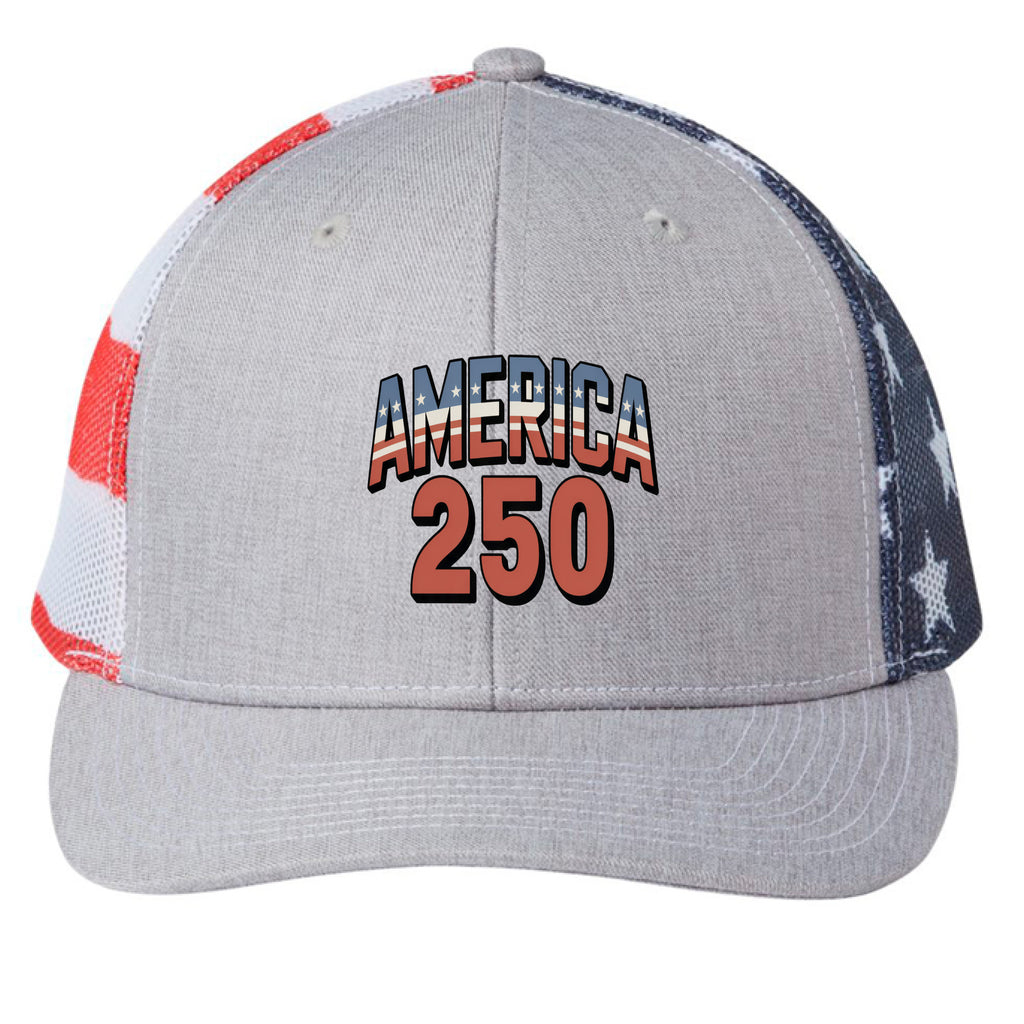 Heather/ USA Flag - FRONT