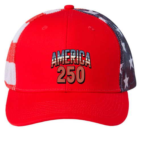 Red/ USA Flag - FRONT