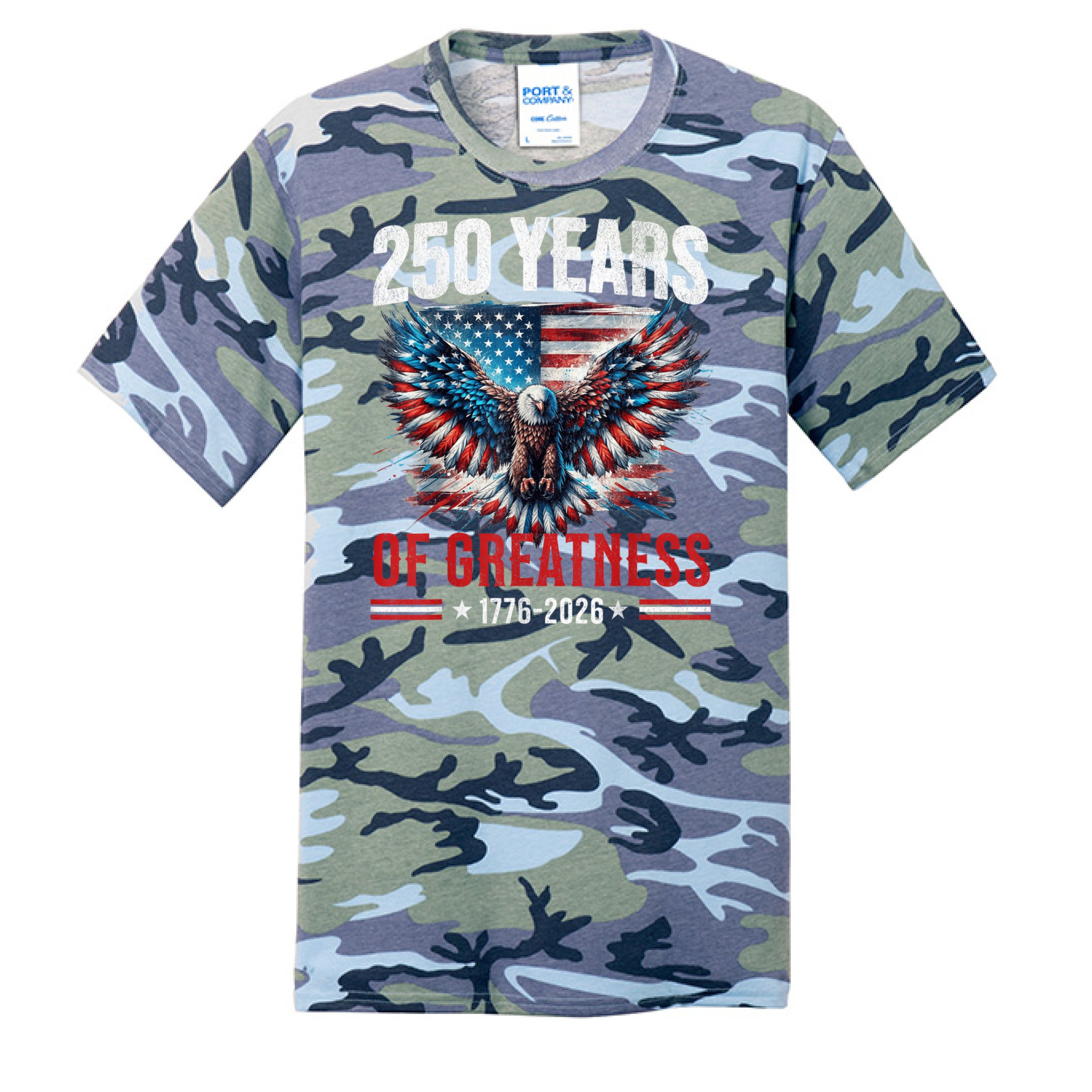 Woodland Blue Camo - FRONT